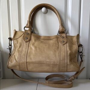 Frye Light Brown Leather Crossbody Bag